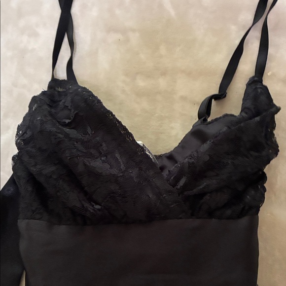 Necessary Objects Black Lace Mini Dress - Picture 2 of 4